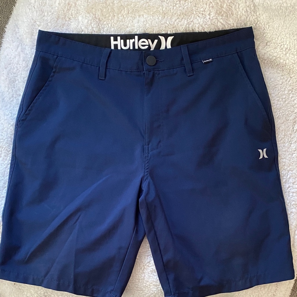 Hurley Men's Navy Athletic Shorts